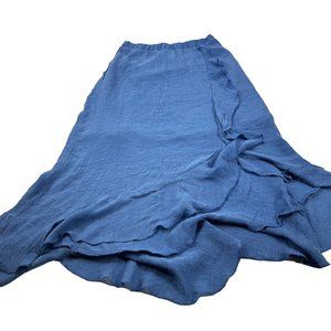 Amy Byer Girl's Size Large 14 Skirt Tiered Lined Blue Preowned